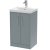 Hudson Reed Juno Floor Standing 2-Door Vanity Unit with Basin 3 500mm Wide - Coastal Grey