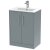 Hudson Reed Juno Floor Standing 2-Door Vanity Unit with Basin 2 600mm Wide - Coastal Grey