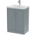 Hudson Reed Juno Floor Standing 2-Door Vanity Unit with Basin 3 600mm Wide - Coastal Grey