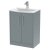Hudson Reed Juno Floor Standing 2-Door Vanity Unit with Basin 4 600mm Wide - Coastal Grey