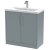 Hudson Reed Juno Floor Standing 2-Door Vanity Unit with Basin 1 800mm Wide - Coastal Grey