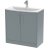 Hudson Reed Juno Floor Standing 2-Door Vanity Unit with Basin 4 800mm Wide - Coastal Grey
