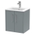 Hudson Reed Juno Wall Hung 2-Door Vanity Unit with Basin 2 500mm Wide - Coastal Grey