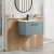 Hudson Reed Juno Wall Hung 1-Drawer Vanity Unit with Basin 2 600mm Wide - Coastal Grey | Thumbnail Image