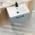 Hudson Reed Juno Wall Hung 1-Drawer Vanity Unit with Basin 2 600mm Wide - Coastal Grey | Thumbnail Image