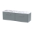 Hudson Reed Juno Wall Hung 2-Drawer Vanity Unit with Carrera Marble Worktop 1200mm Wide - Coastal Grey | Thumbnail Image