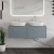 Hudson Reed Juno Wall Hung 2-Drawer Vanity Unit with Worktop 1200mm Wide - Coastal Grey