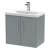 Hudson Reed Juno Wall Hung 2-Door Vanity Unit with Basin 1 600mm Wide - Coastal Grey