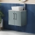 Hudson Reed Juno Wall Hung 2-Door Vanity Unit with Bellato Grey Worktop 600mm Wide - Coastal Grey | Thumbnail Image