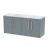 Hudson Reed Juno Wall Hung 4-Door Vanity Unit with Bellato Grey Worktop 1200mm Wide - Coastal Grey | Thumbnail Image