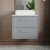 Hudson Reed Juno Wall Hung 2-Drawer Vanity Unit with Bellato Grey Worktop 600mm Wide - Coastal Grey