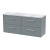 Hudson Reed Juno Wall Hung 4-Drawer Vanity Unit with Bellato Grey Worktop 1200mm Wide - Coastal Grey | Thumbnail Image