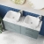 Hudson Reed Juno Wall Hung 4-Drawer Vanity Unit with Carrara Marble Worktop 1200mm Wide - Coastal Grey | Thumbnail Image
