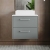 Hudson Reed Juno Wall Hung 2-Drawer Vanity Unit with Sparkling White Worktop 600mm Wide - Coastal Grey