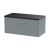 Hudson Reed Juno Wall Hung 1-Drawer Vanity Unit with Sparkling Black Worktop 800mm Wide - Coastal Grey