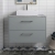 Hudson Reed Juno Wall Hung 2-Drawer Vanity Unit with Bellato Grey Worktop 800mm Wide - Coastal Grey