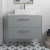 Hudson Reed Juno Wall Hung 2-Drawer Vanity Unit with Carrera Marble Worktop 800mm Wide - Coastal Grey | Thumbnail Image