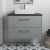 Hudson Reed Juno Wall Hung 2-Drawer Vanity Unit with Sparkling Black Worktop 800mm Wide - Coastal Grey | Thumbnail Image