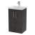 Hudson Reed Juno Floor Standing 2-Door Vanity Unit with Basin 3 500mm Wide - Metallic Slate