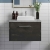Hudson Reed Juno Wall Hung 1-Drawer Vanity Unit with Bellato Grey Worktop 600mm Wide - Metallic Slate