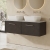 Hudson Reed Juno Wall Hung 2-Drawer Vanity Unit with Bellato Grey Worktop 1200mm Wide - Metallic Slate | Thumbnail Image