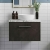 Hudson Reed Juno Wall Hung 1-Drawer Vanity Unit with Carrera Marble Worktop 600mm Wide - Metallic Slate | Thumbnail Image
