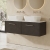 Hudson Reed Juno Wall Hung 2-Drawer Vanity Unit with Carrara Marble Worktop 1200mm Wide - Metallic Slate | Thumbnail Image