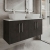 Hudson Reed Juno Wall Hung 4-Door Vanity Unit with Bellato Grey Worktop 1200mm Wide - Metallic Slate | Thumbnail Image