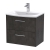 Hudson Reed Juno Wall Hung 2-Drawer Vanity Unit with Basin 4 600mm Wide - Metallic Slate