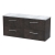 Hudson Reed Juno Wall Hung 4-Drawer Vanity Unit with Bellato Grey Worktop 1200mm Wide - Metallic Slate | Thumbnail Image