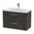 Hudson Reed Juno Wall Hung 2-Drawer Vanity Unit with Basin 3 800mm Wide - Metallic Slate