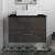 Hudson Reed Juno Wall Hung 2-Drawer Vanity Unit with Sparkling Black Worktop 800mm Wide - Metallic Slate