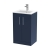 Hudson Reed Juno Floor Standing 2-Door Vanity Unit with Basin 2 500mm Wide - Midnight Blue | Thumbnail Image