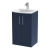 Hudson Reed Juno Floor Standing 2-Door Vanity Unit with Basin 4 500mm Wide - Midnight Blue | Thumbnail Image