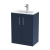 Hudson Reed Juno Floor Standing 2-Door Vanity Unit with Basin 2 600mm Wide - Midnight Blue | Thumbnail Image