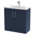 Hudson Reed Juno Floor Standing 2-Door Vanity with Basin 1 800mm Wide - Midnight Blue | Thumbnail Image