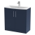 Hudson Reed Juno Floor Standing 2-Door Vanity with Basin 4 800mm Wide - Midnight Blue | Thumbnail Image