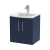 Hudson Reed Juno Wall Hung 2-Door Vanity Unit with Basin 4 500mm Wide - Midnight Blue | Thumbnail Image