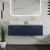 Hudson Reed Juno Wall Hung 2-Drawer Vanity Unit with Bellato Grey Worktop 1200mm Wide - Midnight Blue | Thumbnail Image