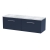 Hudson Reed Juno Wall Hung 2-Drawer Vanity Unit with Bellato Grey Worktop 1200mm Wide - Midnight Blue | Thumbnail Image