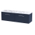 Hudson Reed Juno Wall Hung 2-Drawer Vanity Unit with Carrera Marble Worktop 1200mm Wide - Midnight Blue | Thumbnail Image