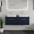 Hudson Reed Juno Wall Hung 2-Drawer Vanity Unit with Worktop 1200mm Wide - Midnight Blue | Thumbnail Image