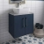 Hudson Reed Juno Wall Hung 2-Door Vanity Unit with Bellato Grey Worktop 600mm Wide - Midnight Blue | Thumbnail Image