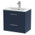 Hudson Reed Juno Wall Hung 2-Drawer Vanity Unit with Basin 2 600mm Wide - Midnight Blue | Thumbnail Image