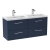 Hudson Reed Juno Wall Hung 4-Drawer Vanity Unit with Double Basin 1200mm Wide - Midnight Blue | Thumbnail Image