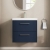 Hudson Reed Juno Wall Hung 2-Drawer Vanity Unit with Basin 3 600mm Wide - Midnight Blue | Thumbnail Image