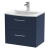 Hudson Reed Juno Wall Hung 2-Drawer Vanity Unit with Basin 4 600mm Wide - Midnight Blue | Thumbnail Image