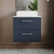Hudson Reed Juno Wall Hung 2-Drawer Vanity Unit with Bellato Grey Worktop 600mm Wide - Midnight Blue | Thumbnail Image