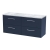 Hudson Reed Juno Wall Hung 4-Drawer Vanity Unit with Bellato Grey Worktop 1200mm Wide - Midnight Blue | Thumbnail Image