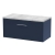 Hudson Reed Juno Wall Hung 1-Drawer Vanity with Bellato Grey Worktop 800mm Wide - Midnight Blue | Thumbnail Image